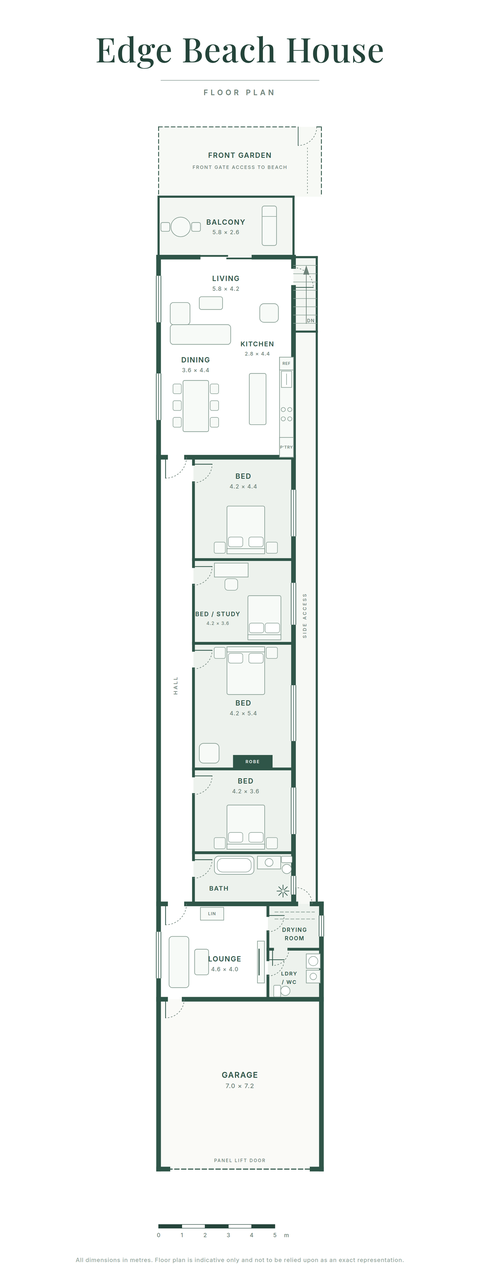 Edge Beach House floor plan