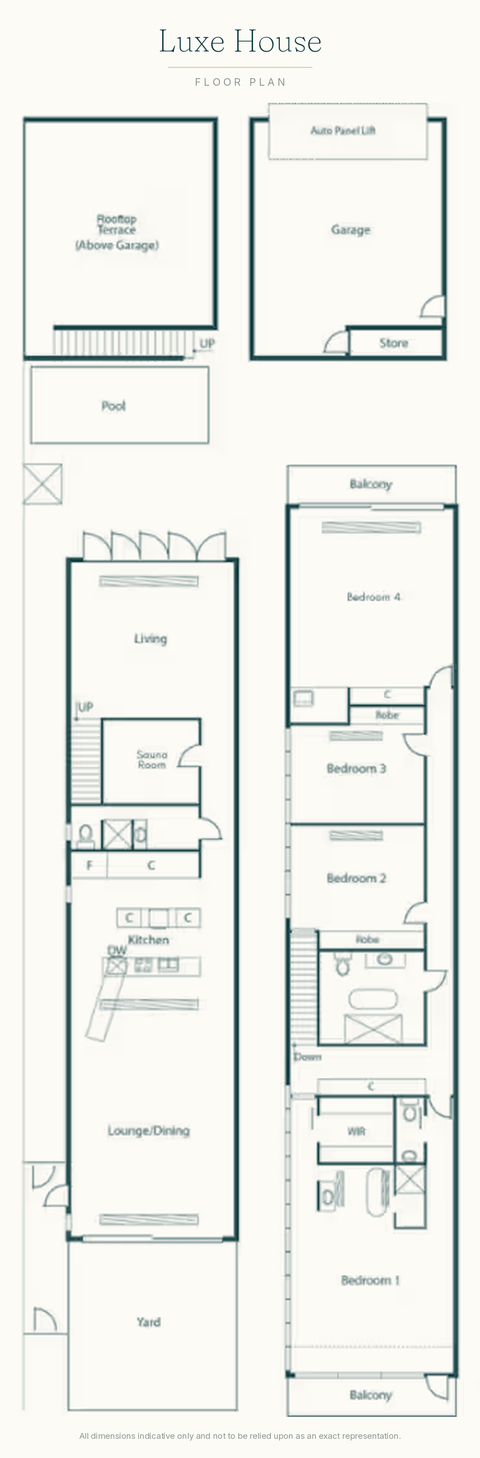 Luxe House floor plan
